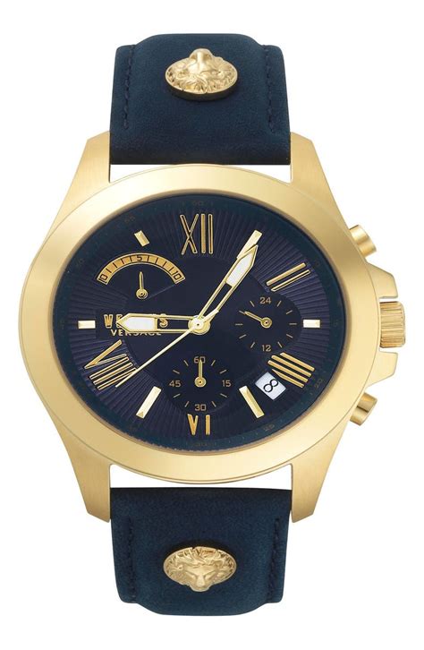 versace versus shirt zip blue|versace leather watch.